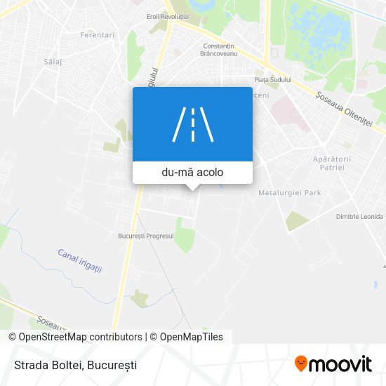 Hartă Strada Boltei