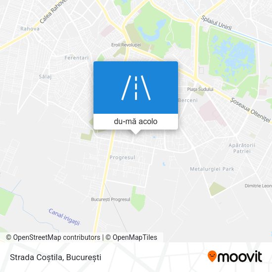 Hartă Strada Coștila
