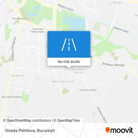 Hartă Strada Petrilova