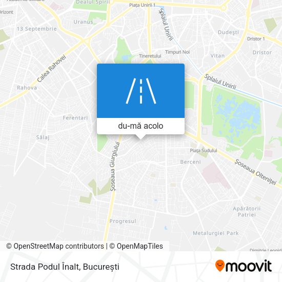Hartă Strada Podul Înalt
