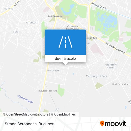 Hartă Strada Scropoasa