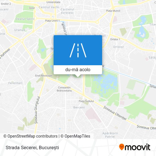 Hartă Strada Secerei