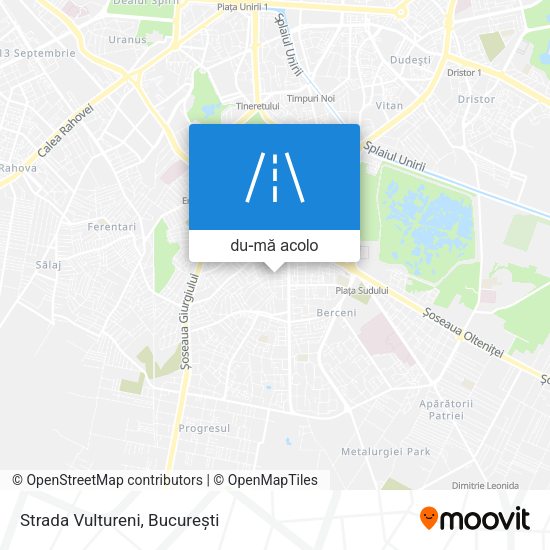 Hartă Strada Vultureni