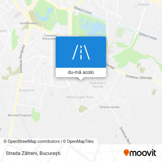 Hartă Strada Zătreni