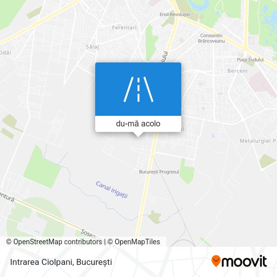 Hartă Intrarea Ciolpani