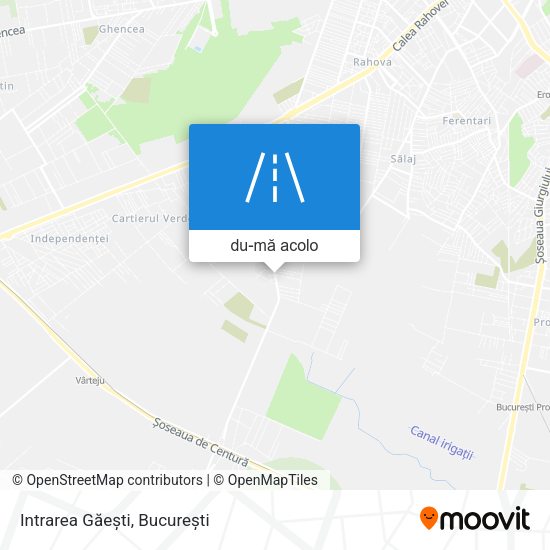 Hartă Intrarea Găești