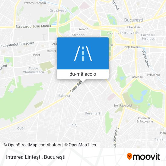Hartă Intrarea Lintești