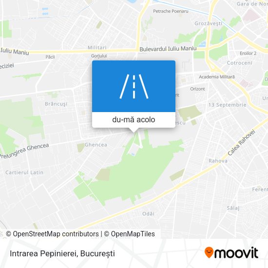 Hartă Intrarea Pepinierei