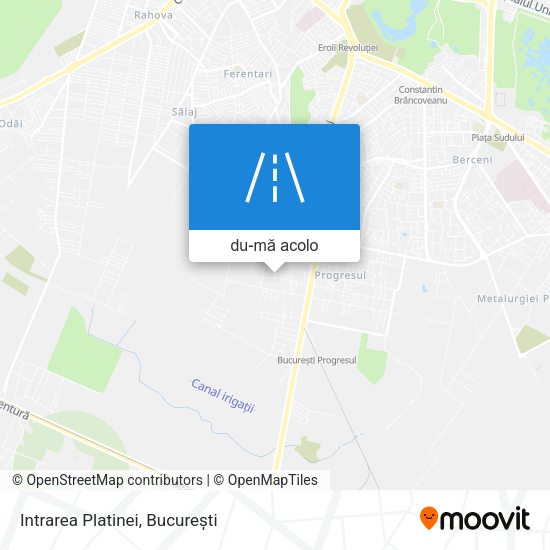 Hartă Intrarea Platinei
