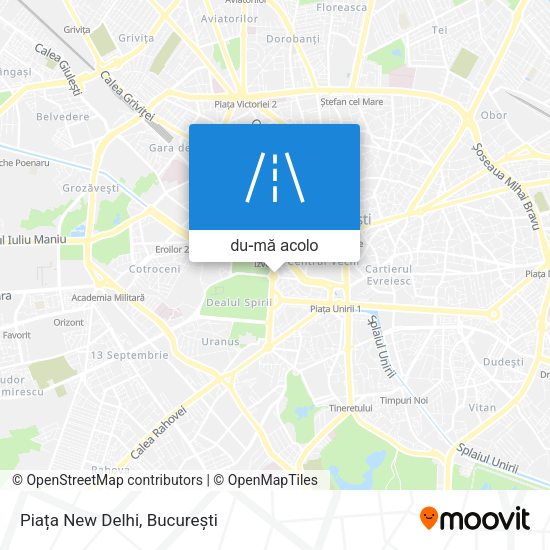 Hartă Piața New Delhi