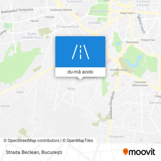 Hartă Strada Beclean