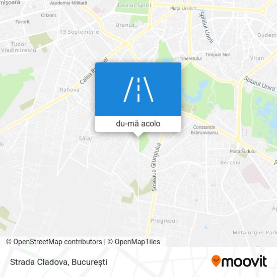 Hartă Strada Cladova