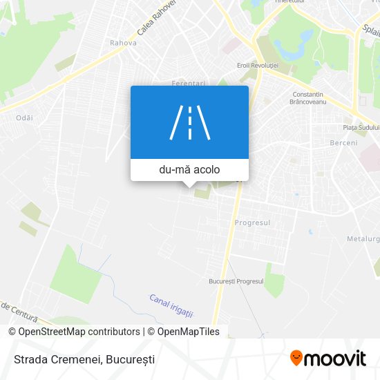 Hartă Strada Cremenei