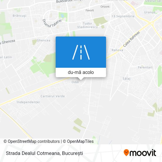 Hartă Strada Dealul Cotmeana