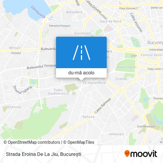 Hartă Strada Eroina De La Jiu