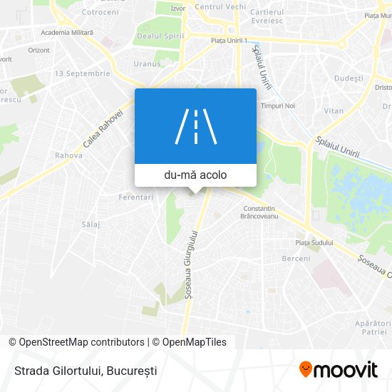 Hartă Strada Gilortului