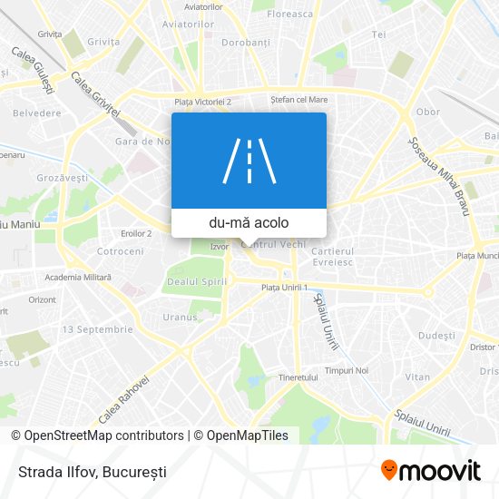 Hartă Strada Ilfov
