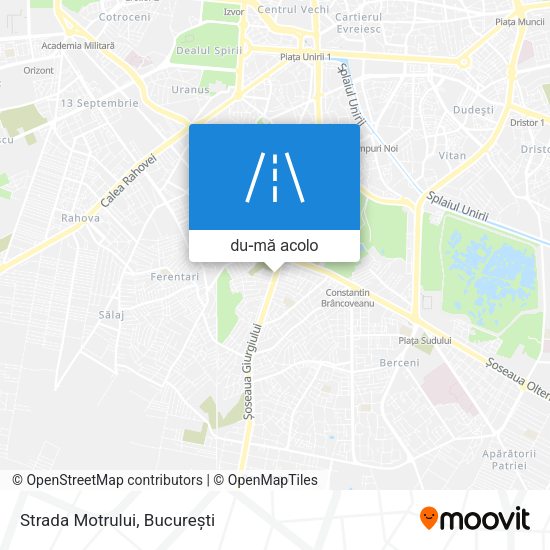 Hartă Strada Motrului