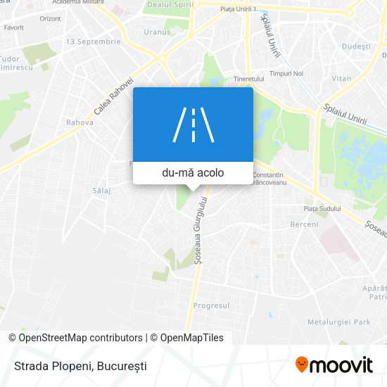 Hartă Strada Plopeni