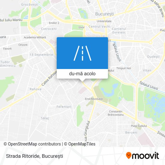 Hartă Strada Ritoride