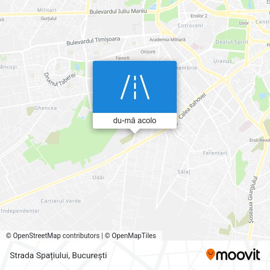 Hartă Strada Spațiului