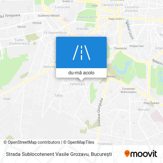 Hartă Strada Sublocotenent Vasile Grozavu