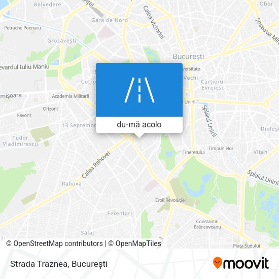 Hartă Strada Traznea