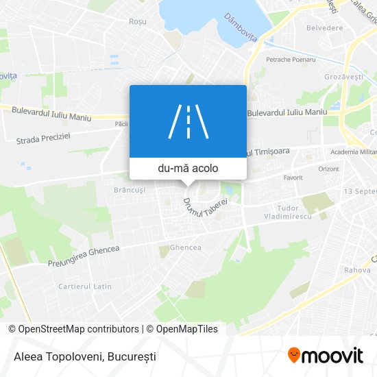 Hartă Aleea Topoloveni