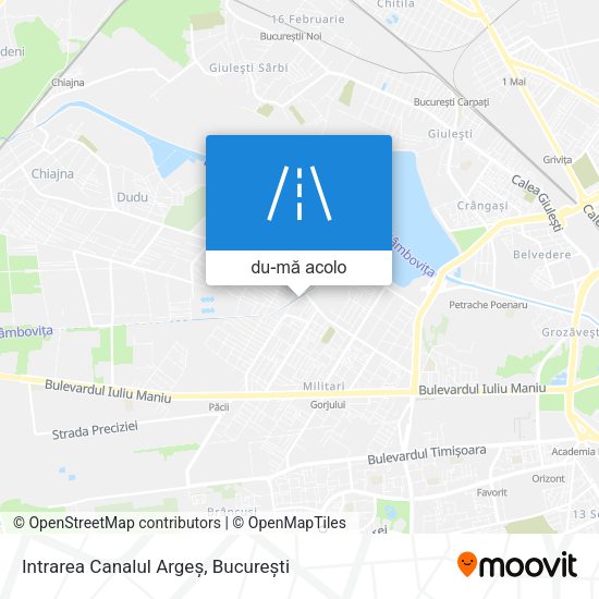 Hartă Intrarea Canalul Argeș