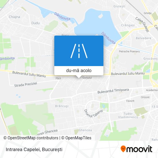 Hartă Intrarea Capelei