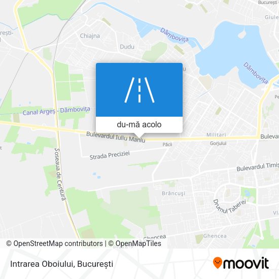Hartă Intrarea Oboiului