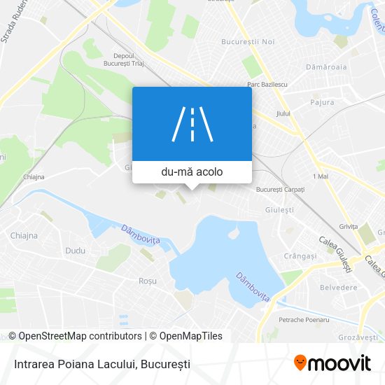 Hartă Intrarea Poiana Lacului