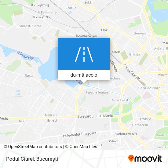 Hartă Podul Ciurel