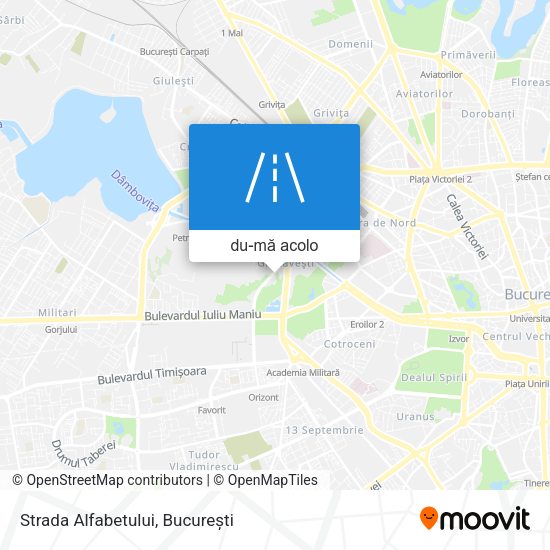 Hartă Strada Alfabetului