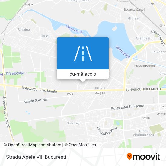 Hartă Strada Apele VII