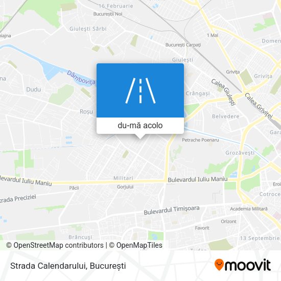 Hartă Strada Calendarului