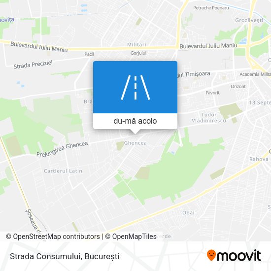 Hartă Strada Consumului