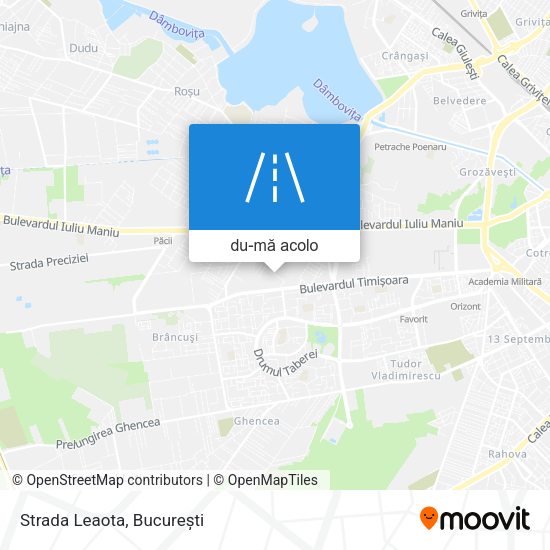 Hartă Strada Leaota