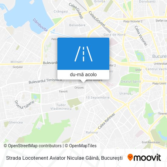 Hartă Strada Locotenent Aviator Niculae Găină