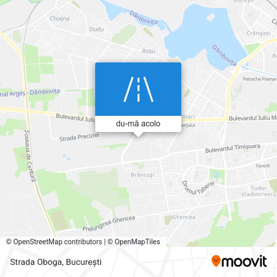Hartă Strada Oboga