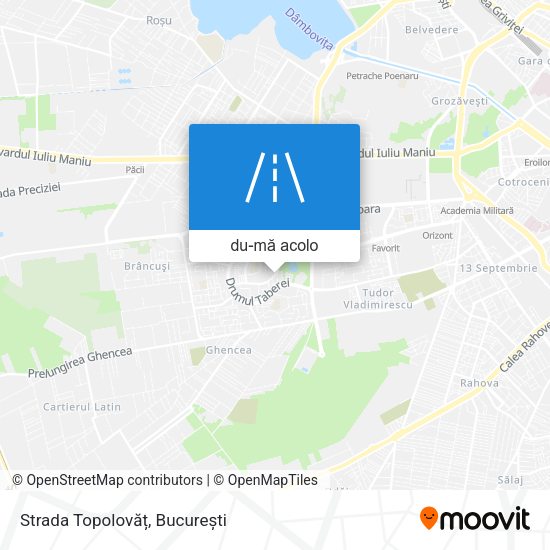 Hartă Strada Topolovăț