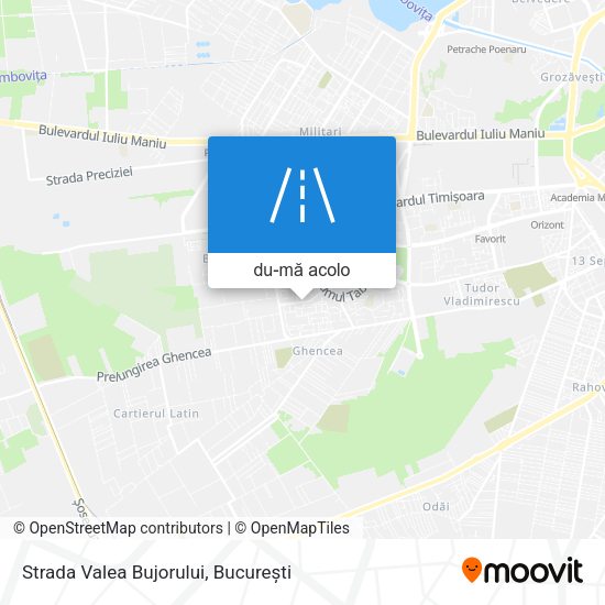 Hartă Strada Valea Bujorului