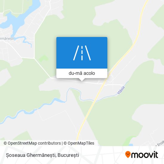 Hartă Șoseaua Ghermănești