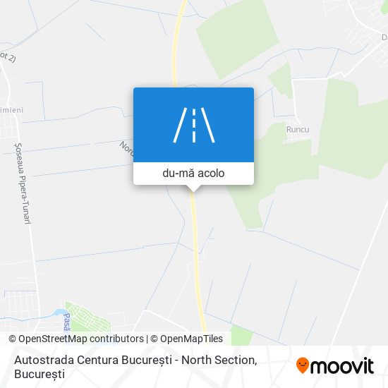 Hartă Autostrada Centura București - North Section
