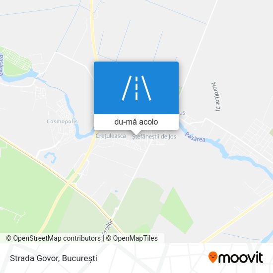 Hartă Strada Govor