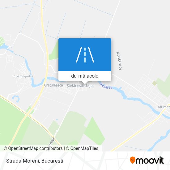 Hartă Strada Moreni