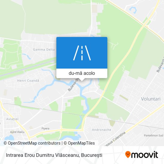 Hartă Intrarea Erou Dumitru Vlăsceanu