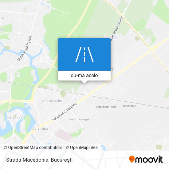 Hartă Strada Macedonia