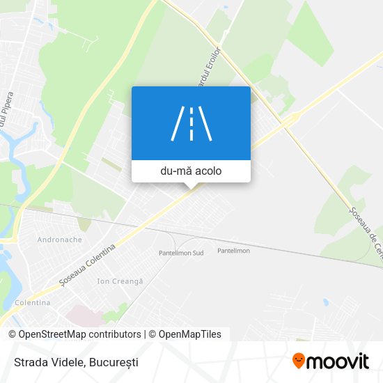 Hartă Strada Videle