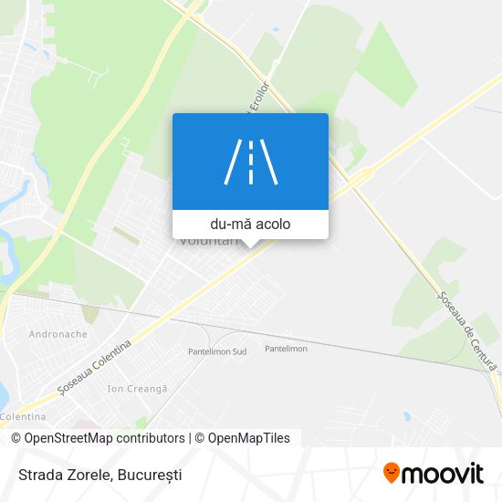 Hartă Strada Zorele